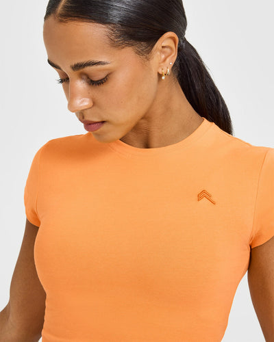 Cotton Icon Baby T-Shirt | Apricot Orange
