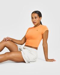 Cotton Icon Baby T-Shirt | Apricot Orange
