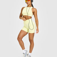 Effortless Seamless Shorts | Pastel Yellow