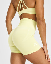 Effortless Seamless Shorts | Pastel Yellow