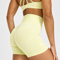 Effortless Seamless Shorts | Pastel Yellow
