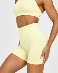 Effortless Seamless Shorts | Pastel Yellow