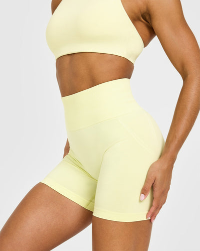 Effortless Seamless Shorts | Pastel Yellow