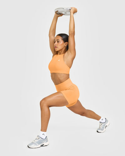 Effortless Seamless Shorts | Powdered Orange