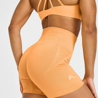 Effortless Seamless Shorts | Powdered Orange