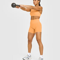 Effortless Seamless Shorts | Powdered Orange
