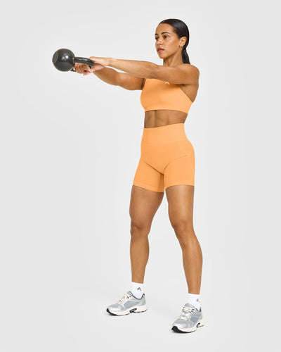Effortless Seamless Shorts | Powdered Orange
