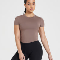 Mellow™ Soft Mid Short Sleeve T-Shirt | Cool Brown