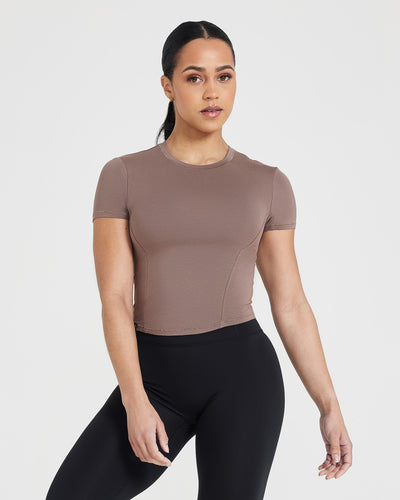 Mellow™ Soft Mid Short Sleeve T-Shirt | Cool Brown