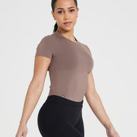 Mellow™ Soft Mid Short Sleeve T-Shirt | Cool Brown