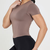 Mellow™ Soft Mid Short Sleeve T-Shirt | Cool Brown