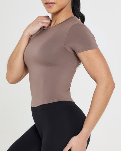 Mellow™ Soft Mid Short Sleeve T-Shirt | Cool Brown