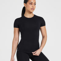 Mellow Soft Short Sleeve T-Shirt | Black