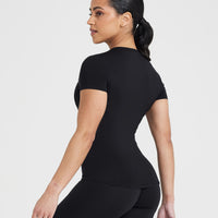 Mellow Soft Short Sleeve T-Shirt | Black
