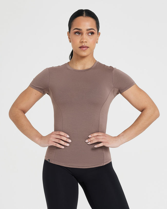 Mellow™ Soft Short Sleeve T-Shirt | Cool Brown