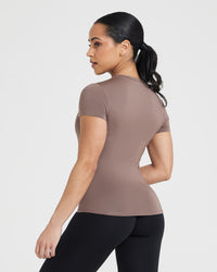 Mellow™ Soft Short Sleeve T-Shirt | Cool Brown