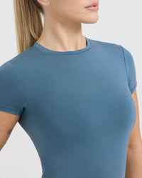 Mellow™ Soft Short Sleeve T-Shirt | Moonstone Blue