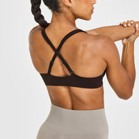EasyLift™ Cross Back Sports Bra | 70% Cocoa