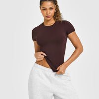 Mellowâ„¢ Soft Short Sleeve T-Shirt | Plum Brown