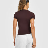Mellowâ„¢ Soft Short Sleeve T-Shirt | Plum Brown