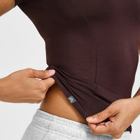 Mellowâ„¢ Soft Short Sleeve T-Shirt | Plum Brown