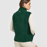 Fleece Gilet with Chest Pocket | Racing Green