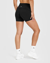 SoftMotion™ Fold Over Shorts 6" | Black
