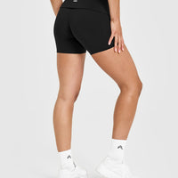 SoftMotion™ Fold Over Shorts 6" | Black