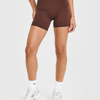 SoftMotion™ Fold Over Shorts 6" | Espresso Brown