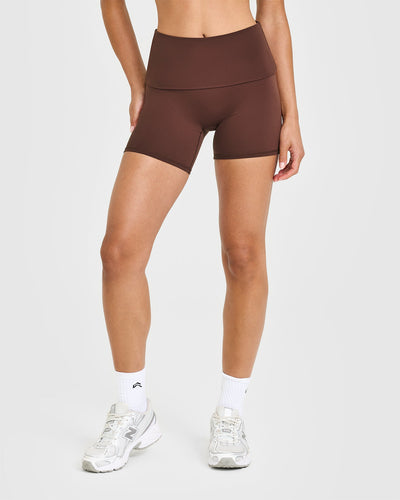 SoftMotion™ Fold Over Shorts 6" | Espresso Brown