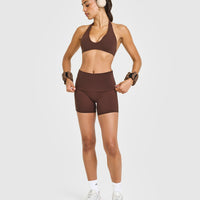 SoftMotion™ Fold Over Shorts 6" | Espresso Brown
