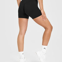 SoftMotion™ High Waisted Shorts 6" | Black