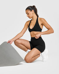 SoftMotion™ High Waisted Shorts 6" | Black