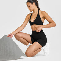 SoftMotion™ High Waisted Shorts 6" | Black