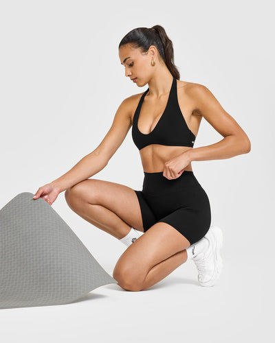 SoftMotion™ High Waisted Shorts 6" | Black