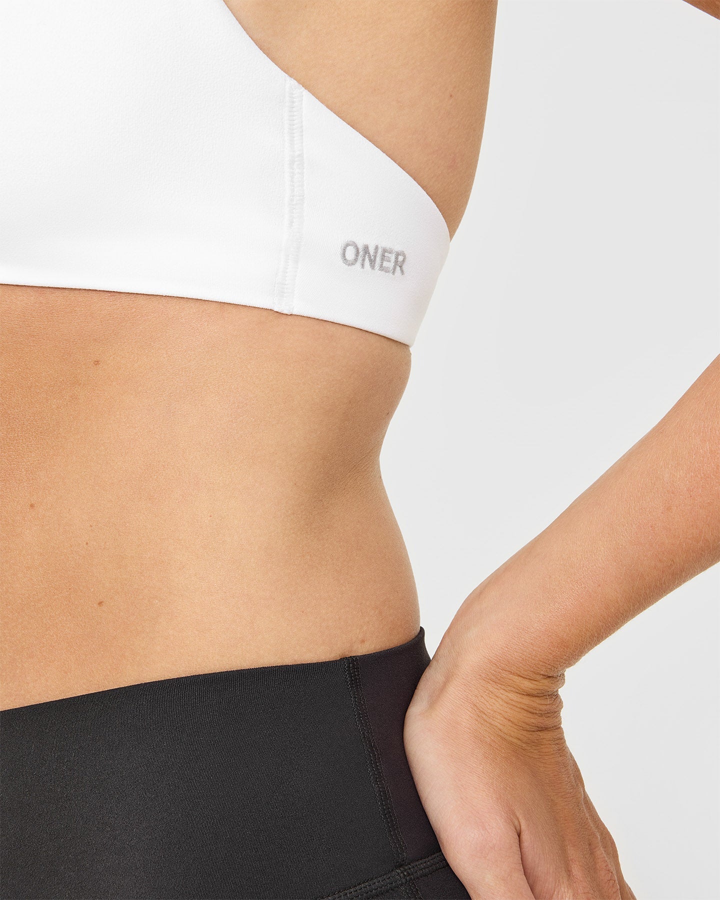 SoftMotion™ Minimal Halter Neck Bralette | White