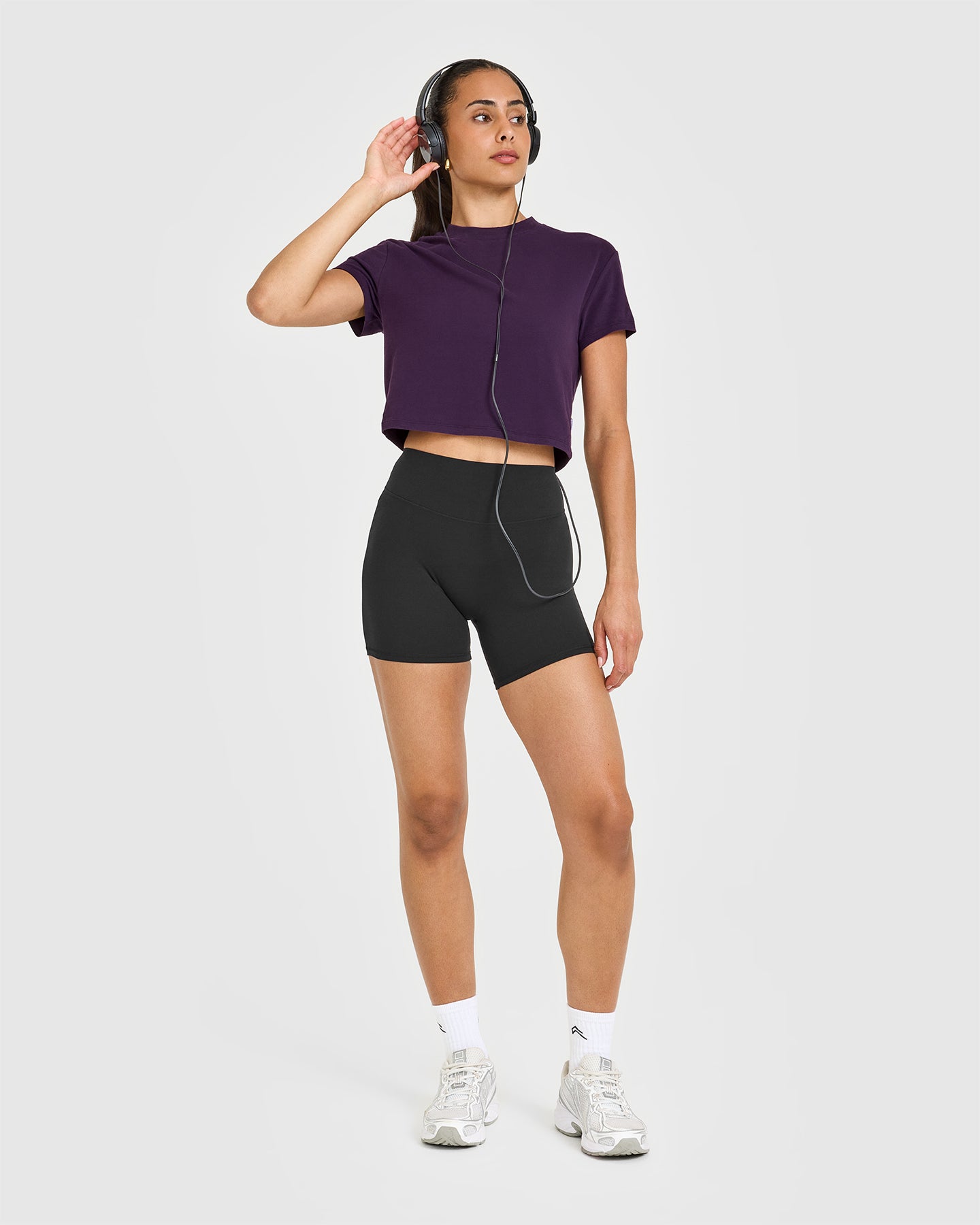 Cotton Relaxed T-Shirt | Blackberry Purple