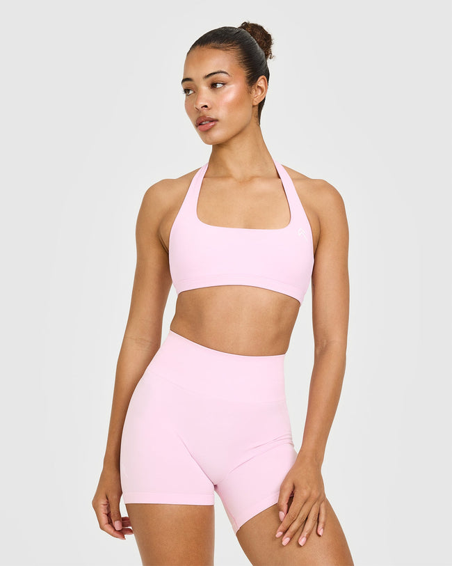 EasyLift™ Halter Bralette | Chalk Pink