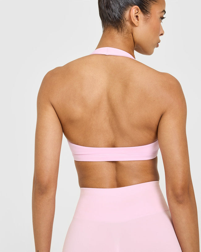 EasyLift™ Halter Bralette | Chalk Pink