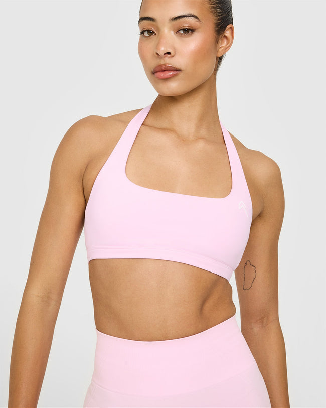 EasyLift™ Halter Bralette | Chalk Pink