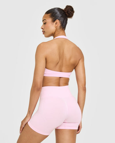 EasyLift™ Halter Bralette | Chalk Pink