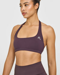 EasyLift™ Halter Bralette | Dark Umber Brown