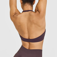 EasyLift™ Halter Bralette | Dark Umber Brown