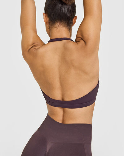 EasyLift™ Halter Bralette | Dark Umber Brown