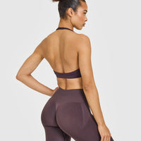EasyLift™ Halter Bralette | Dark Umber Brown