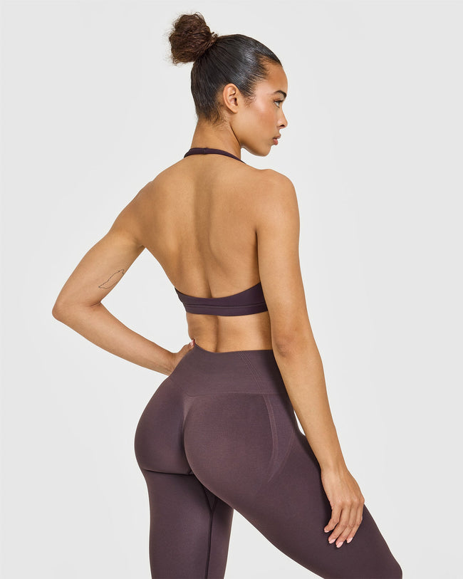 EasyLift™ Halter Bralette | Dark Umber Brown