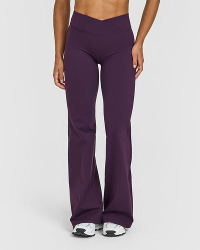 Unified Wrap Flared Bottoms | Blackberry Purple