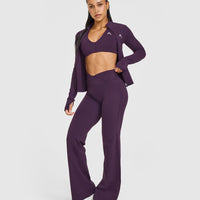 Unified Wrap Flared Bottoms | Blackberry Purple