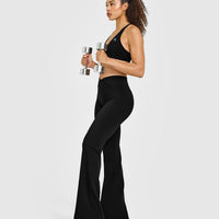 Unified Wrap Flared Bottoms White Logo | Black