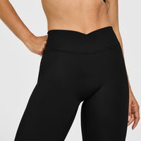 Unified Wrap Flared Bottoms White Logo | Black